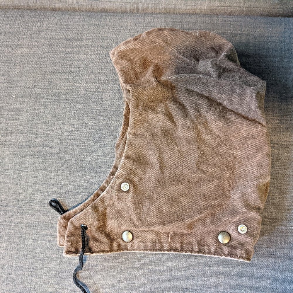 Carhartt detachable hood heavy duck canvas brown